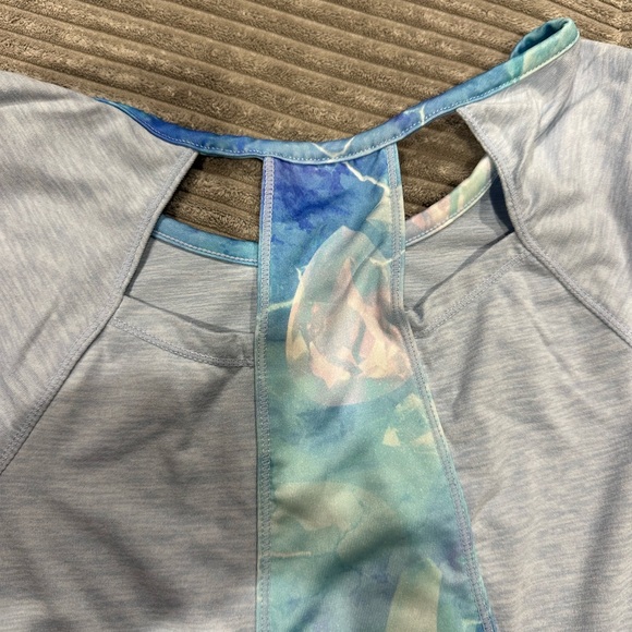 Light Blue Girl’s Athletic Top — 90 Degree by Reflex - Picture 7 of 7